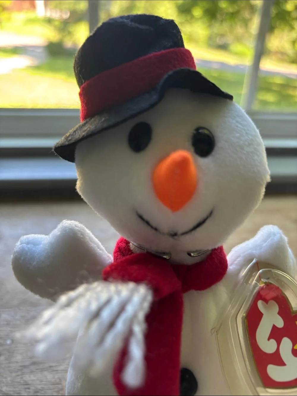 TY Beanie Baby - SNOWBALL the Snowman Collectible